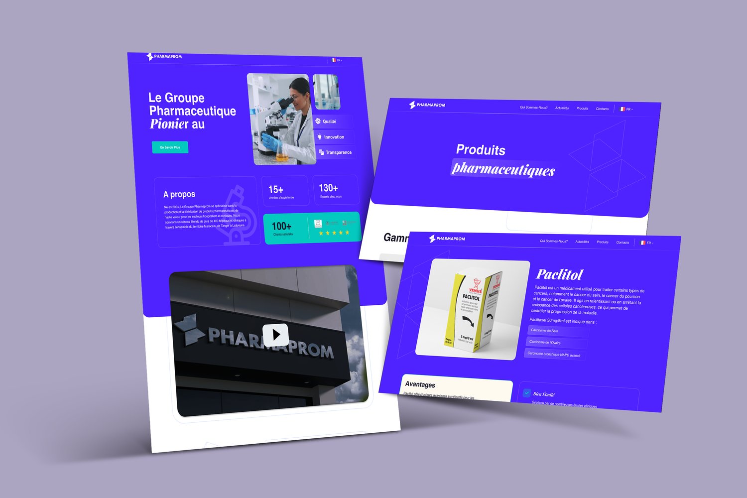 Pharmaprom — Pharmaceutical Group Website